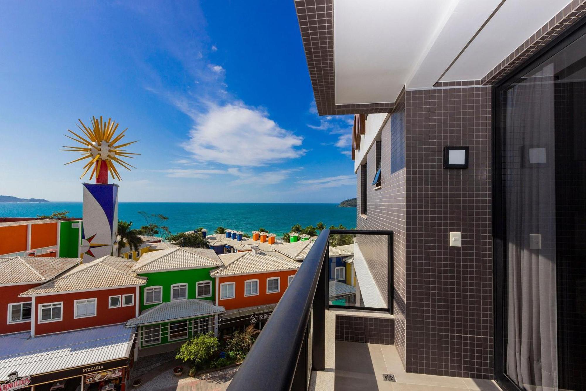 AION 302 - Apartamento Vista Para o Mar - Piscina - Academia Bombinhas Exterior foto